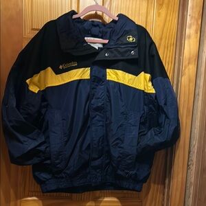 Columbia Men's Blue and Yellow Jacket